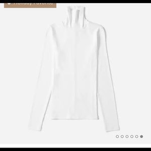 This a cute Pima micro rib turtleneck